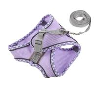 1 Ensemble de Gilet de Laisse pour Chat, Harnais pour Petit Chien, débardeur Pratique pour Chien, Accessoire pour Animal de Compagnie, Harnais pour Chien de Taille Moyenne (Violet 19x19x2cm)