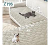 1 ensemble de housses de canapé pour animaux de compagnie et enfants, housse de matelas anti-poussière pour chiens, housse de canapé antidérapante à carreaux pour salon 90x160and90x210CM A1