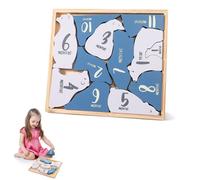 1 Ensemble De Jouets En Bois Pour Bébé, Puzzle 3d, Ours Polaire, Montessori, Jouet En Forme D'animal, Tangram, Jouet Éducatif D'apprentissage Assorti Pour Enfant