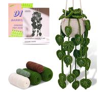 1 Ensemble De Kit De Matériau De Crochet Pour Panier Suspendu Hope Pepper, Boule De Fil Fait À La Main, Décoration D'intérieur Taille UniquePolyester