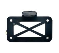 1 Ensemble De Lumière Plaque D'immatriculation LED À Montage Latéral pour Moto Support Universel Numéro avec Feu Arrière Porte Plaque Moto