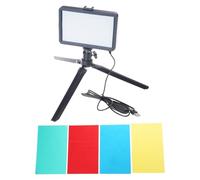 1 Ensemble de lumière vidéo LED USB 6000K, Variable, Petit trépied et filtres de Couleur en Option pour la Diffusion en Direct et la Photographie de Jeux vidéo en continu