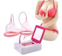 1 ensemble de masseur de sein, machine électrique d'amélioration du sein anti-affaissement avec 2 modes, appareil soin massage poitrine à domicile respectueux la peau, D..