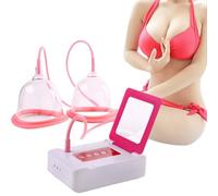 1 ensemble de masseur de sein, machine électrique d'amélioration du sein anti-affaissement avec 2 modes, appareil soins massage poitrine à domicile respectueux la peau, D