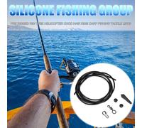 1 Ensemble De Matériel De Pêche À La Carpe, Tube De Plate-Forme Pivotant En Silicone