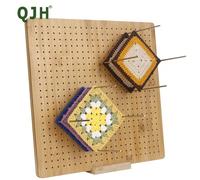 1 Ensemble de métiers à tisser en tricot en bambou fait à la main avec des trous, des outils de tricot et de tissage en crochet DIY, des planches à tricoter en bois pour un tissage simple et moderne,