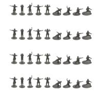 1 Ensemble De Modèles De Bricolage 1/700 1/350 Échelle Soldats Militaires Modèle 3D Résine Navire Commandant Équipage Au Sol Figurine Accessoires for Bricolage Scène Assemblage Moule(1/350 (36pcs))