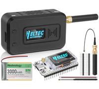 1 ensemble de module ESP32 LoRa V3 avec antenne 868 MHz + batterie 3000 mAh + étui intégré WLAN Blue Tooth SX1262 CP2102 Écran OLED de 0,96" type C pour AR Duino Lora Meshtastic IOT (N35, noir)