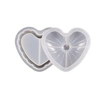 1 ensemble de moules en silicone époxy à rayures d'amour pour tasse d'anniversaire, boîte de rangement, moule pour décoration de la maison, bijoux, bocaux de rangement, moules en silicone pour résine