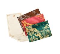 1 ensemble de papier à lettre rétro et enveloppes style chinois avec enveloppes et lettres