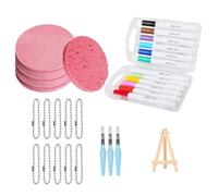 1 ensemble de papier de peinture artistique en mousse texturé 3D avec support de présentation, outils de coloriage pour projets d'art créatifs et enseignement créatif