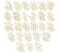 1 ensemble de patchs brodés lettres A-Z autocollants réparation couture pour sac à vêtements