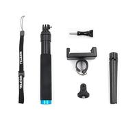 1 ensemble de perche à selfie multifonction + support trépied + clip de téléphone + support de sangle pour GoPro Hero 7 6 5 4