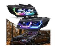 1 ensemble de phares RGB compatibles for BMW série 3 E90 E91 2009 - 2012, assemblage de phares avant, accessoires de phares DRL