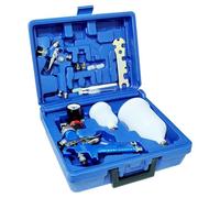 1 ensemble de pistolet à peinture, buse de 0, 8 mm et 1, 4 mm Kit pistolet à peinture professionnel avec gobelet 125 ml et 600 ml Outil pour meubles voiture Pulvérisate