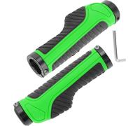 1 Ensemble De Poignées De Guidon De Vélo, Poignées De Vélo Antidérapantes Avec Outils, Poignées De Guidon Avec Verrou En Alliage D'Aluminium Pour Vélo Électrique Vtt, Vert