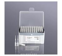 1 ensemble de pointes de pipette en plastique for laboratoire 10 µl/10 µl-L/20 µl/50 µl/100 µl/200 µl/300 µl/1 ml/5 ml/10 ml, avec pointes de pipette for expériences(200ul-L tips and box)
