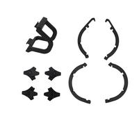 1 ensemble de protections pour pieds de trépied d'atterrissage de drone, anneaux de protection et housses de protection compatibles avec NEO 2 (Noir)