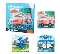 1 Ensemble De Puzzles De Voiture Magnétiques Pour Enfants, Puzzles De Transport, Jouets Pour Enfants, Cadeaux De Puzzle Pour Enfants