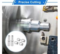 1 Ensemble De Raccords À Barbe De Tuyau 33/64"X25/64" Réducteur Raccordeur Pour Air Eau Huile Gaz Carburant En Acier Inoxydable Ton Argent Avec Colliers