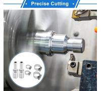 1 Ensemble De Raccords À Barbe De Tuyau 5/8"X25/64" Réducteur Raccordeur Pour Air Eau Huile Gaz Carburant En Acier Inoxydable Ton Argent Avec Colliers