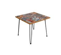 1 ensemble de rebord fenêtre permettant gagner l'espace, support à café, Tatami bas, Table pliante, rétro, balcon, bureau, plateau latéral extérieur Ultra Portable pour Table d'Appoint(A3 63x63x53cm)