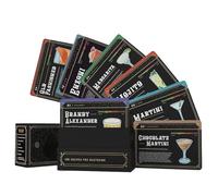 1 ensemble de recettes de cocktail, 100 cartes de recettes de cocktails classiques et modernes, forme de carte flash de barman avec instructions étape par étape, instructions vidéo, liste des