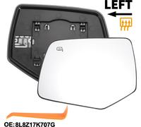 1 Ensemble De Remplacement De Verre De Miroir Pour Ford Escape 2008-2012 C?té Gauche Conducteur Avec Plaque De Support No.8L8Z17K707G Verre Réel Plastique