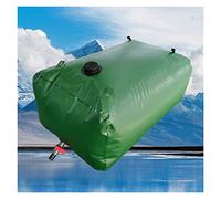 1 ensemble de réservoir d'eau portable pliable, valve, pour résistance à la sécheresse, prévention des incendies, stockage d'eau d'urgence (350 l/92 gallons/1 x 0,7 x 0,5 m)