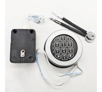 1 ensemble de serrures électroniques rondes en alliage de zinc pour armoire à armes, serrure à combinaison électronique durable