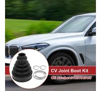 1 Ensemble De Soufflet De Joint Homocinétique Pour Bmw X5 2007-2018 Pour Bmw X6 2008-2014 Soufflet De Joint Homocinétique Intérieur Avec Colliers No.31607545107 Caoutchouc Noir