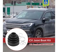 1 Ensemble De Soufflet De Joint Homocinétique Pour Honda Pilot 2015 Soufflet De Joint Homocinétique Intérieur Avec Colliers No.44017Stxa51 Caoutchouc Noir