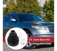 1 Ensemble De Soufflet De Joint Homocinétique Pour Infiniti Ex35 2008-2012 Pour Infiniti Fx35 09-12 Soufflet Joint Homocinétique Extérieur Colliers No.39241Cg027 Caoutchouc Noir