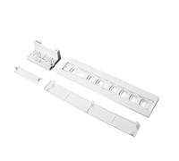 1 Ensemble De Supports De Montage En Plastique Intégrés For Porte De Réfrigérateur, Kit De Fixation Coulissant For Rail D'étagère De Porte De Réfrigérateur De Congélateur