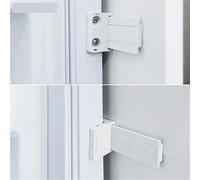 1 Ensemble De Supports De Montage En Plastique Intégrés For Porte De Réfrigérateur, Kit De Fixation Coulissant For Rail D'étagère De Porte De Réfrigérateur De Congélateur