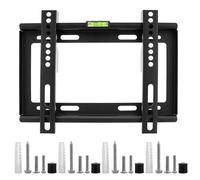1 ensemble de supports muraux pour téléviseurs de 14 à 42 pouces, support TV plat inclinable, supports muraux universels pour TV, VESA max : 200 x 200 mm