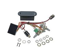 1 ensemble de systèmes de préampli de de basse électrique, câblage de de commande adapté pour améliorer la qualité du son et installer facilement les pièces et accessoires de guitare