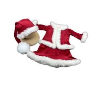 1 Ensemble De Tenue De Photographie De Nouveau-né De Noël Costume De Bébé En Polyester Doux Pour Les Séances Photo De Vacances Avec Chapeau À Longue Queue Vêtements De Portrait De Nouveau-né Sur Le