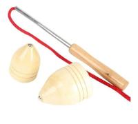 1 Ensemble de toupie Traditionnelle Chinoise, toupie d'équilibre avec Corde à Fouet, toupies en Bois pour activités de Plein air et Sport