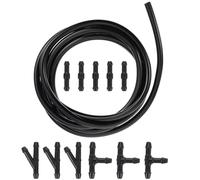 1 Ensemble De Tuyau Lave-glace En Plastique Avec Raccords Pour Voiture Suv Camion Buse Gicleur d’eau de lavage