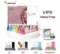 1 ensemble de vernis à ongles Gel VENALISA TPO gratuit, avec affichage couleur, pour nouvel apprenant, vernis à ongles, valise de marque VIP 60 color