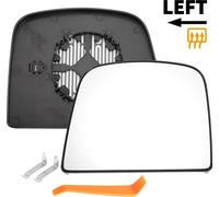 1 Ensemble De Verre De Miroir De Remplacement Pour Chevrolet Express 2008-2021 C?té Conducteur Gauche Partie Supérieure Avec Plaque De Support En Verre Réel En Plastique