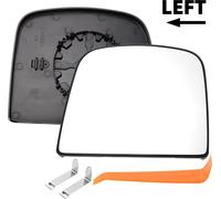 1 Ensemble De Verre De Miroir De Remplacement Pour Chevrolet Express 2008-2021 C?té Gauche Non Chauffant Partie Supérieure Avec Plaque De Support En Verre Réel En Plastique