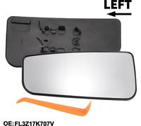 1 Ensemble De Verre De Miroir De Remplacement Pour Ford F150 2015-2022 C?té Conducteur Gauche Partie Inférieure Avec Plaque De Support No.Fl3Z17K707V Verre Réel Plastique