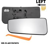 1 Ensemble De Verre De Miroir De Remplacement Pour Ford F150 2015-2022 C?té Gauche Conducteur Partie Inférieure Plaque De Support No.Fl3Z17K707V Verre Réel Plastique