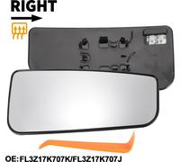1 Ensemble De Verre De Miroir De Remplacement Pour Ford F150 2015-2022 C?té Passager Droit Partie Inférieure Avec Plaque De Support No.Fl3Z17K707K Verre Réel Plastique