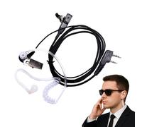 1 ensemble d'écouteurs talkie-walkie à 2 broches avec tube d'air caché avec micro PTT pour communication discrète et sécurité pour Motorola CP040 DP1400 GP68 GP88 GP300 CT150 Pro 1150 Hytera Radio