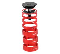 1 ensemble d'entretoises de fourche de vélo en alliage d'aluminium de 28,6 mm pour rondelles de casque de vélo de montagne et de route