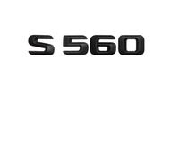 1 Ensemble d'insignes de Lettres de Coffre arrière ABS Noir Mat, Autocollants d'emblème adaptés for Mercedes Benz Classe S S560 4MATIC(2)
