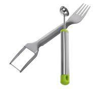 1 ensemble diviseur de fruits trancheuse de fruits outils trancheuse de pastèque domestique fourchette à fruits fourchette à fruits coupe-pastèque professionnel Gadgets de cuisine majeur en acier inox